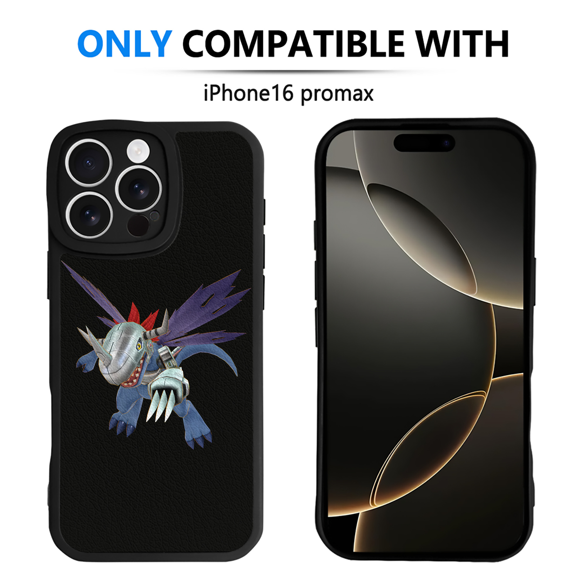 （画像用） Digimon デジタルモンスター/デジモン 【iPhone 16シリーズ対応】シリコンスマホケース（レザー調） 材質：シリコン